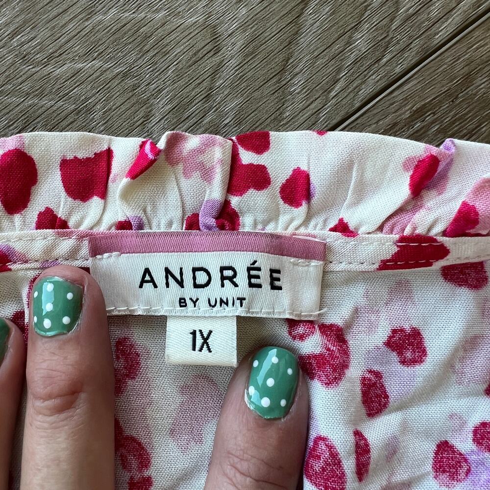 Andree By Unit Women's Raspberry Dot Print Cinch … - image 8